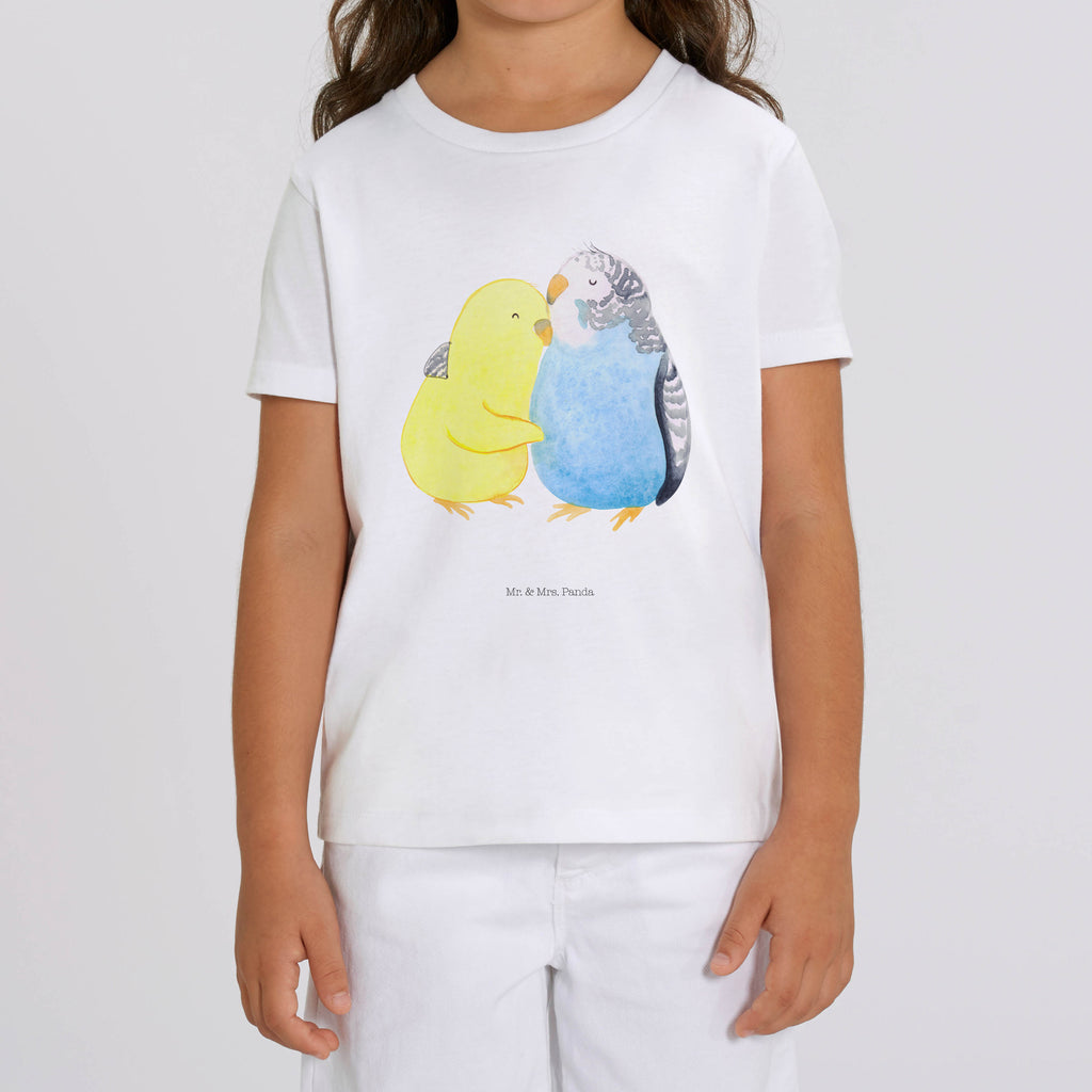 12-14 Jahre Kinder T-Shirt Wellensittich Liebe Liebe, Partner, Freund, Freundin, Ehemann, Ehefrau, Heiraten, Verlobung, Heiratsantrag, Liebesgeschenk, Jahrestag, Hocheitstag, Vögel, Wellensittich, Nähe, Kuscheln, Vertrauen