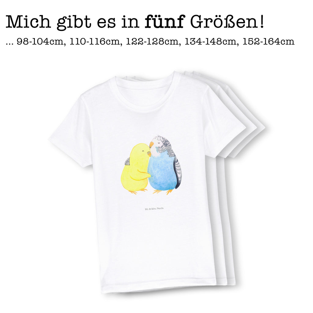 12-14 Jahre Kinder T-Shirt Wellensittich Liebe Liebe, Partner, Freund, Freundin, Ehemann, Ehefrau, Heiraten, Verlobung, Heiratsantrag, Liebesgeschenk, Jahrestag, Hocheitstag, Vögel, Wellensittich, Nähe, Kuscheln, Vertrauen
