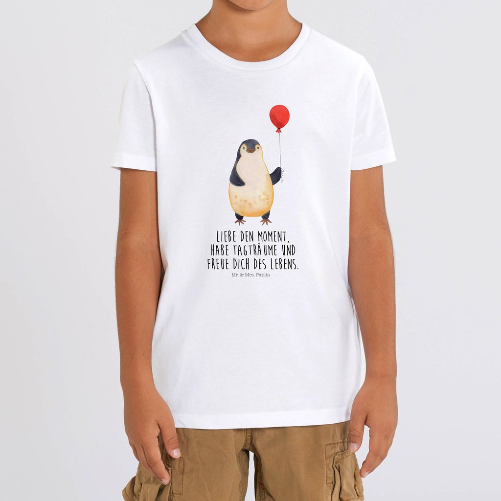 5-6 Jahre Kinder T-Shirt Pinguin Luftballon Pinguin, Pinguine, Luftballon, Tagträume, Lebenslust, Geschenk Freundin, Geschenkidee, beste Freundin, Motivation, Neustart, neues Leben, Liebe, Glück
