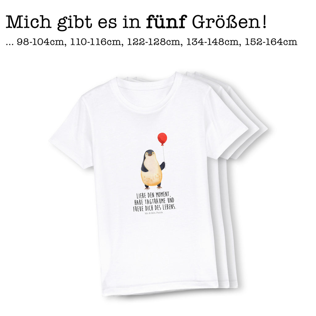 5-6 Jahre Kinder T-Shirt Pinguin Luftballon Pinguin, Pinguine, Luftballon, Tagträume, Lebenslust, Geschenk Freundin, Geschenkidee, beste Freundin, Motivation, Neustart, neues Leben, Liebe, Glück