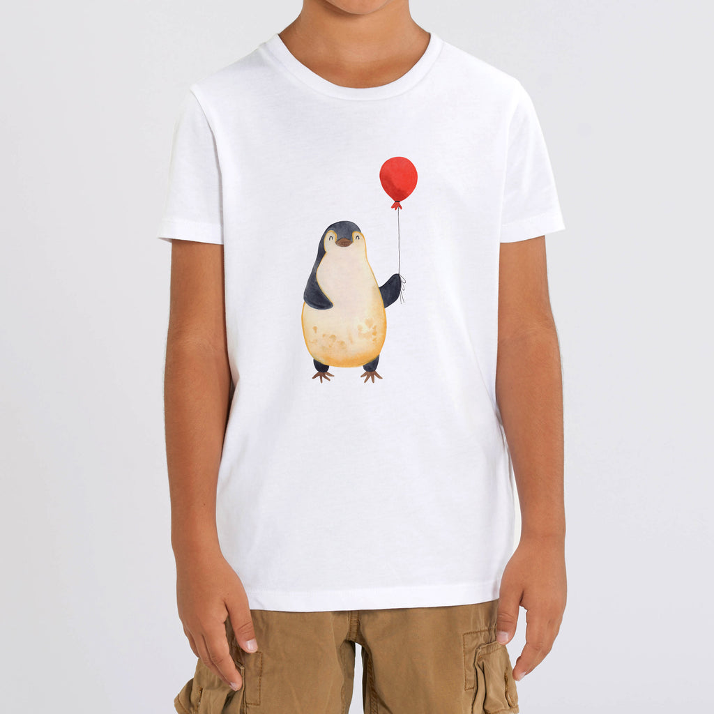 5-6 Jahre Kinder T-Shirt Pinguin Luftballon Pinguin, Pinguine, Luftballon, Tagträume, Lebenslust, Geschenk Freundin, Geschenkidee, beste Freundin, Motivation, Neustart, neues Leben, Liebe, Glück