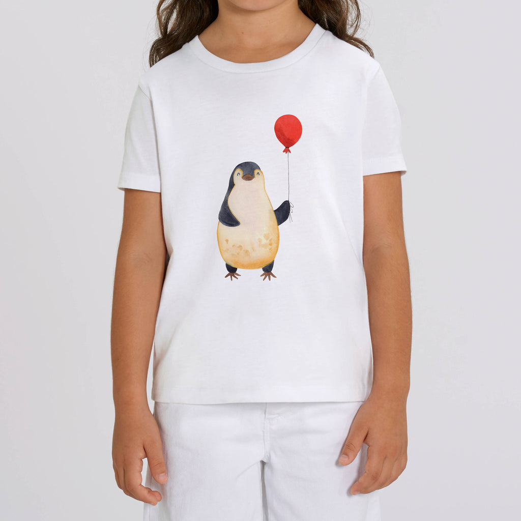 5-6 Jahre Kinder T-Shirt Pinguin Luftballon Pinguin, Pinguine, Luftballon, Tagträume, Lebenslust, Geschenk Freundin, Geschenkidee, beste Freundin, Motivation, Neustart, neues Leben, Liebe, Glück