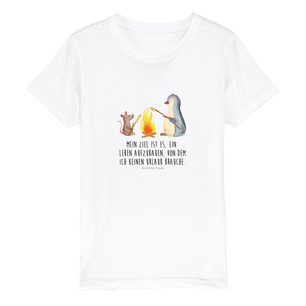 5-6 Jahre Kinder T-Shirt Pinguin Lagerfeuer Pinguin, Maus, Pinguine, Lagerfeuer, Leben, Arbeit, Job, Motivation, Büro, Büroalltag, Lebensspruch, Lebensmotivation, Neustart, Liebe, grillen, Feuer, Marshmallows