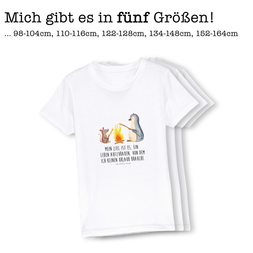 5-6 Jahre Kinder T-Shirt Pinguin Lagerfeuer Pinguin, Maus, Pinguine, Lagerfeuer, Leben, Arbeit, Job, Motivation, Büro, Büroalltag, Lebensspruch, Lebensmotivation, Neustart, Liebe, grillen, Feuer, Marshmallows