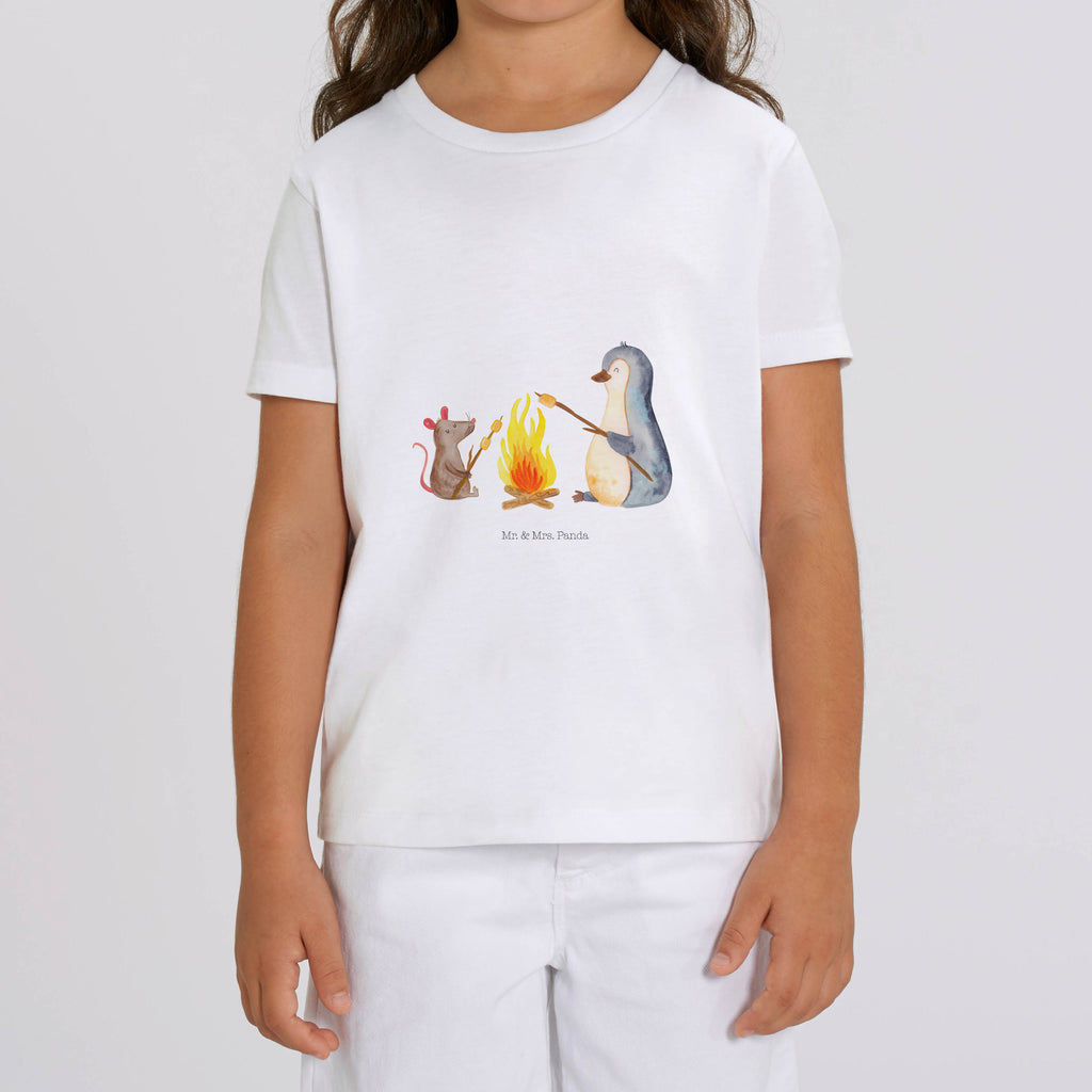 5-6 Jahre Kinder T-Shirt Pinguin Lagerfeuer Pinguin, Maus, Pinguine, Lagerfeuer, Leben, Arbeit, Job, Motivation, Büro, Büroalltag, Lebensspruch, Lebensmotivation, Neustart, Liebe, grillen, Feuer, Marshmallows
