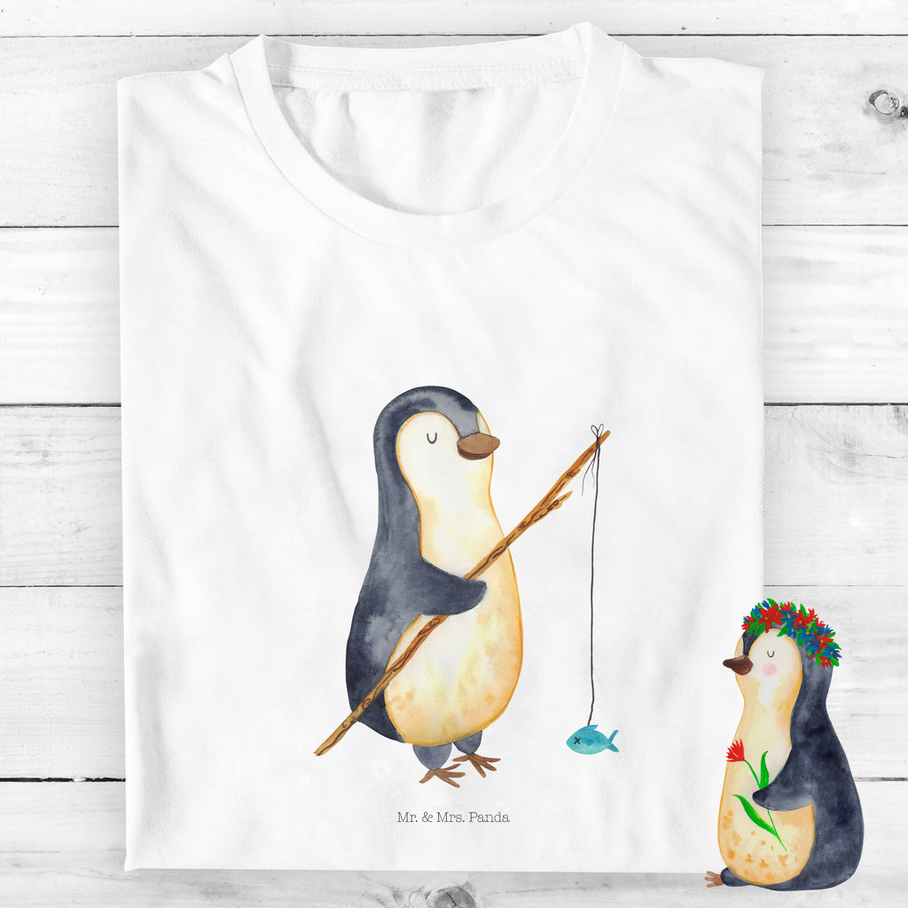 12-14 Jahre Kinder T-Shirt Pinguin Angler Pinguin, Pinguine, Angeln, Angler, Tagträume, Hobby, Plan, Planer, Tagesplan, Neustart, Motivation, Geschenk, Freundinnen, Geschenkidee, Urlaub, Wochenende