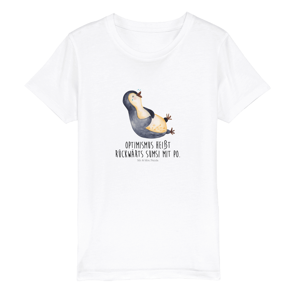 7-8 Jahre Kinder T-Shirt Pinguin lachend Pinguin, Pinguine, lustiger Spruch, Optimismus, Fröhlich, Lachen, Humor, Fröhlichkeit