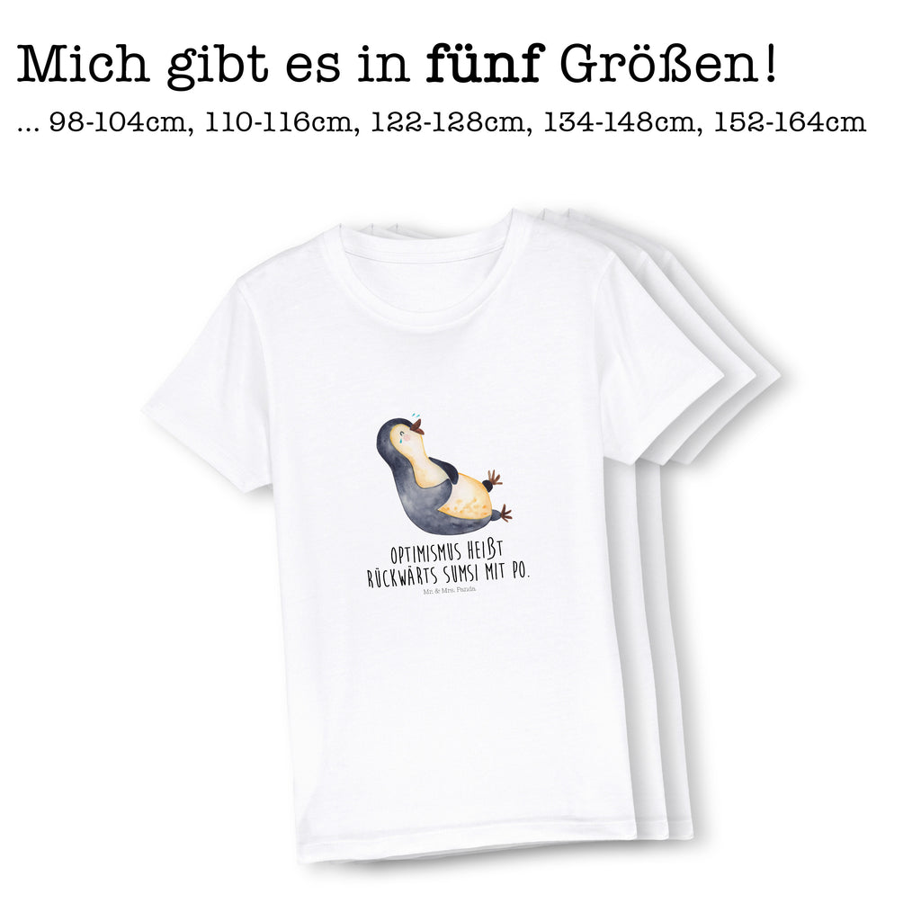 7-8 Jahre Kinder T-Shirt Pinguin lachend Pinguin, Pinguine, lustiger Spruch, Optimismus, Fröhlich, Lachen, Humor, Fröhlichkeit