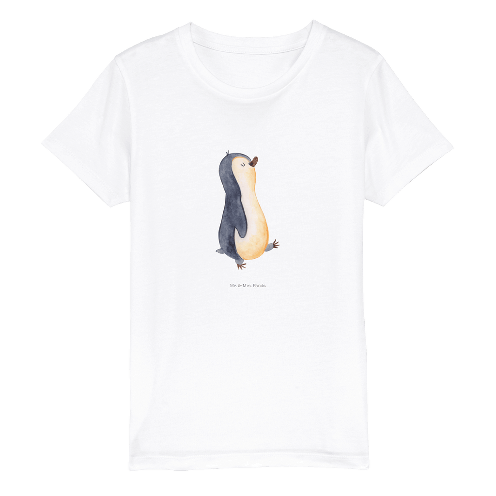 9-11 Jahre Kinder T-Shirt Pinguin marschierend Pinguin, Pinguine, Frühaufsteher, Langschläfer, Bruder, Schwester, Familie