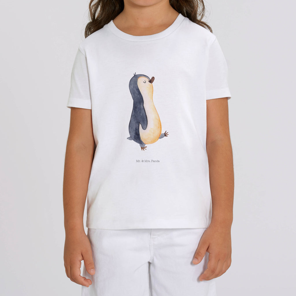 9-11 Jahre Kinder T-Shirt Pinguin marschierend Pinguin, Pinguine, Frühaufsteher, Langschläfer, Bruder, Schwester, Familie
