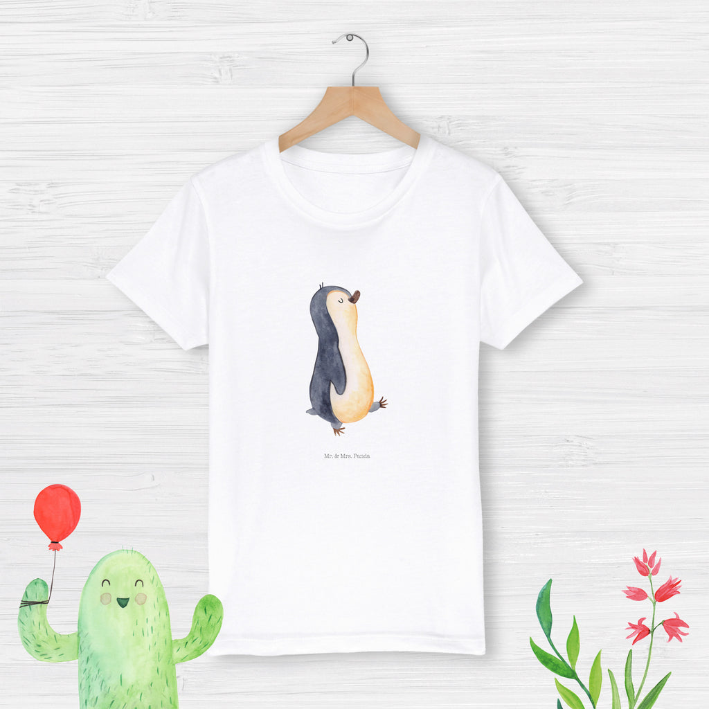 9-11 Jahre Kinder T-Shirt Pinguin marschierend Pinguin, Pinguine, Frühaufsteher, Langschläfer, Bruder, Schwester, Familie
