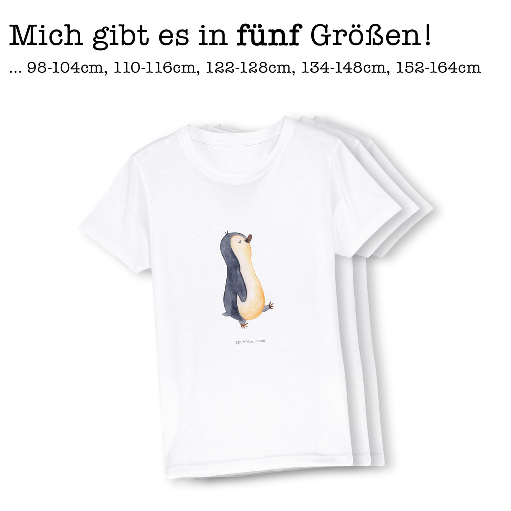 9-11 Jahre Kinder T-Shirt Pinguin marschierend Pinguin, Pinguine, Frühaufsteher, Langschläfer, Bruder, Schwester, Familie
