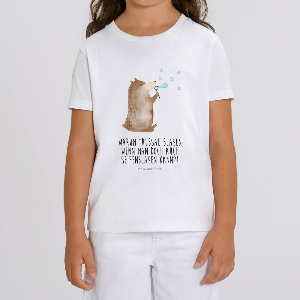 3-4 Jahre Kinder T-Shirt Bär Seifenblasen Bär, Teddy, Teddybär, Seifenblasen Bär Lustig Sein Glücklich Traurig Happy