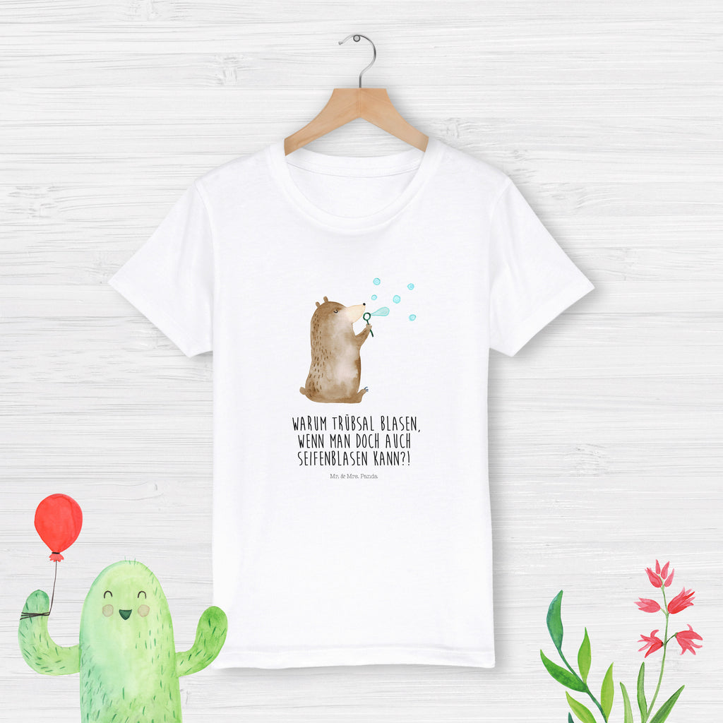 3-4 Jahre Kinder T-Shirt Bär Seifenblasen Bär, Teddy, Teddybär, Seifenblasen Bär Lustig Sein Glücklich Traurig Happy