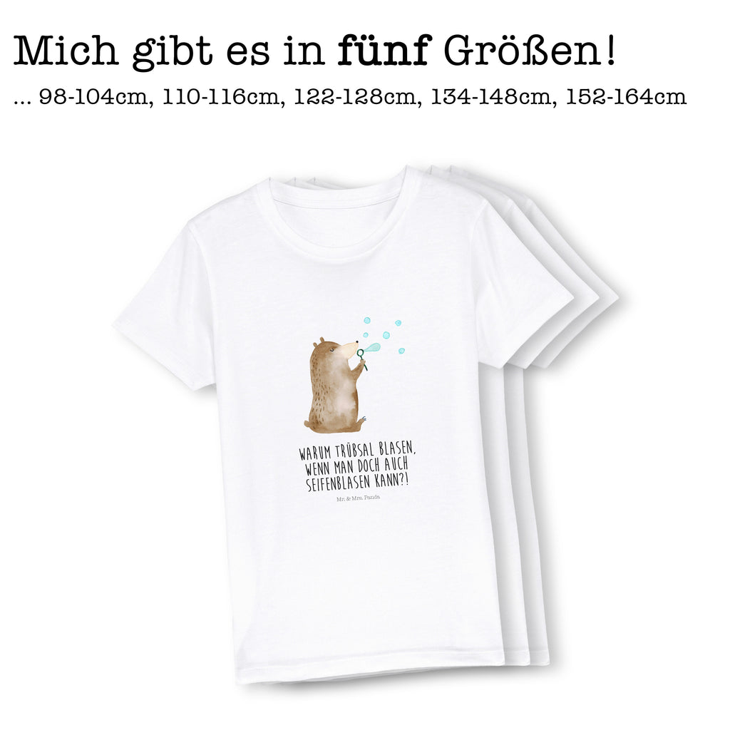 3-4 Jahre Kinder T-Shirt Bär Seifenblasen Bär, Teddy, Teddybär, Seifenblasen Bär Lustig Sein Glücklich Traurig Happy