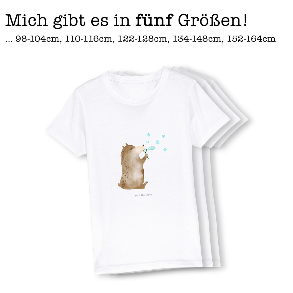 3-4 Jahre Kinder T-Shirt Bär Seifenblasen Bär, Teddy, Teddybär, Seifenblasen Bär Lustig Sein Glücklich Traurig Happy