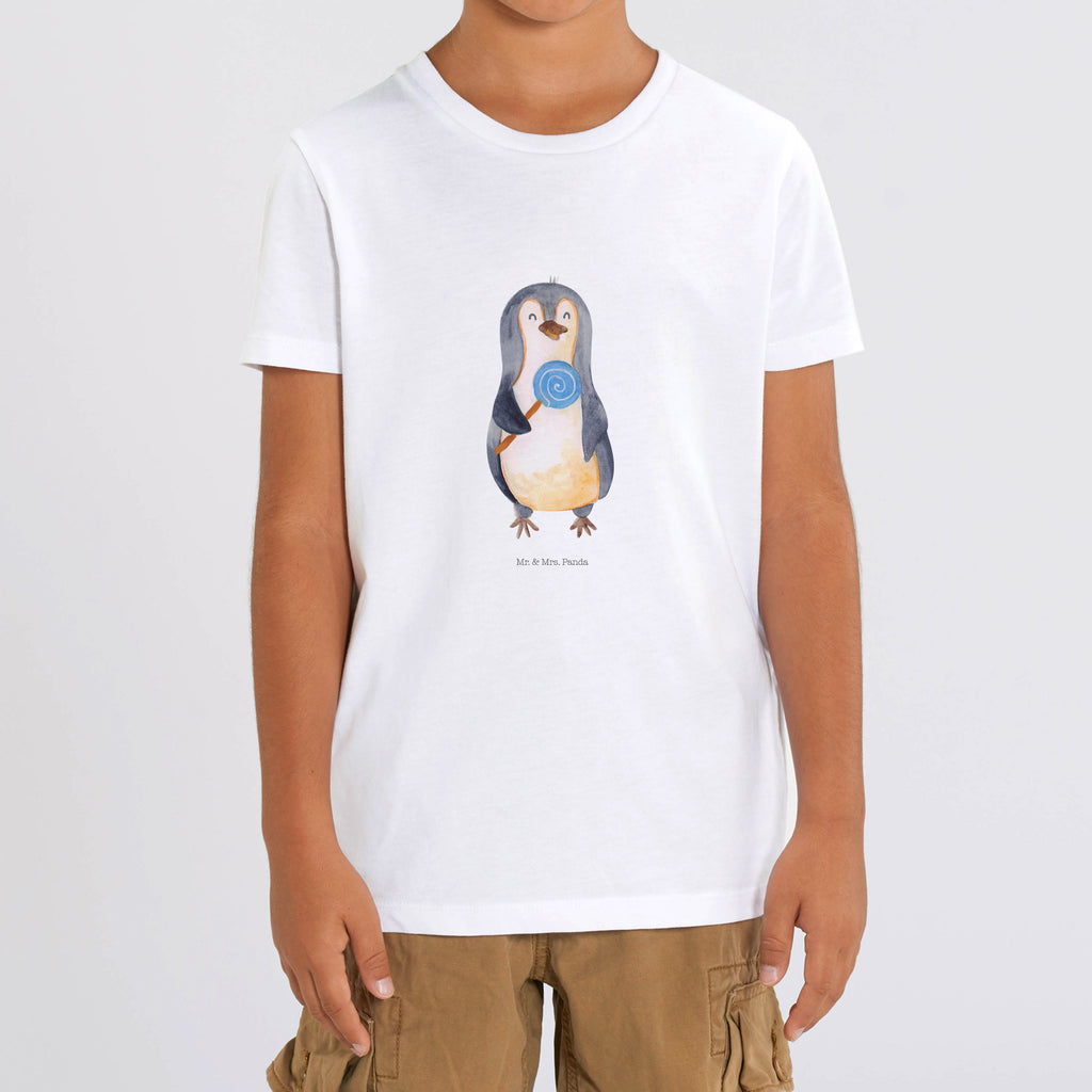 12-14 Jahre Kinder T-Shirt Pinguin Lolli Pinguin, Pinguine, Lolli, Süßigkeiten, Blödsinn, Spruch, Rebell, Gauner, Ganove, Rabauke