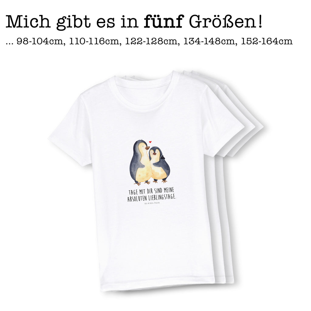 12-14 Jahre Kinder T-Shirt Pinguin umarmend Pinguin, Liebe, Liebespaar, Liebesbeweis, Liebesgeschenk, Verlobung, Jahrestag, Hochzeitstag, Hochzeit, Hochzeitsgeschenk