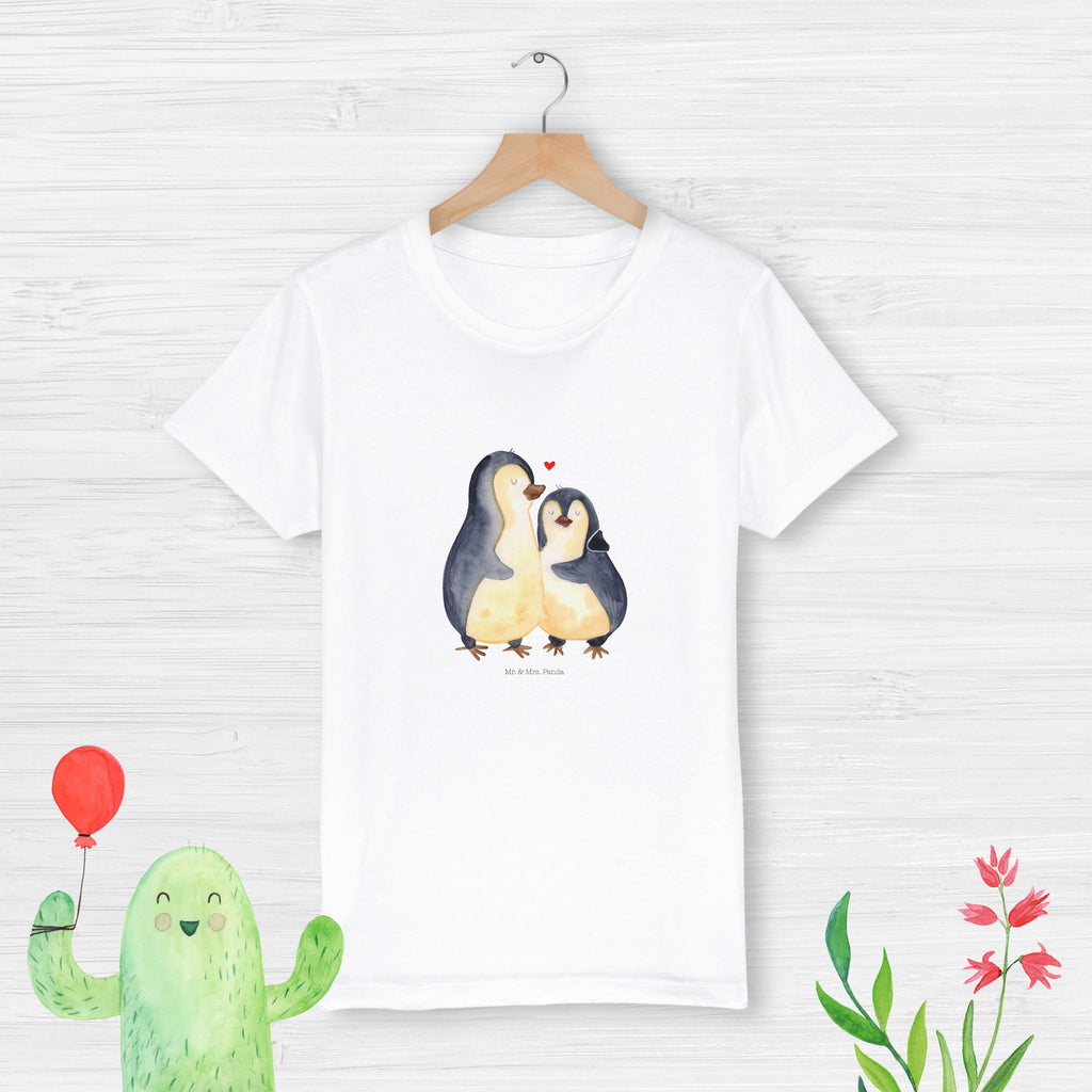 12-14 Jahre Kinder T-Shirt Pinguin umarmend Pinguin, Liebe, Liebespaar, Liebesbeweis, Liebesgeschenk, Verlobung, Jahrestag, Hochzeitstag, Hochzeit, Hochzeitsgeschenk