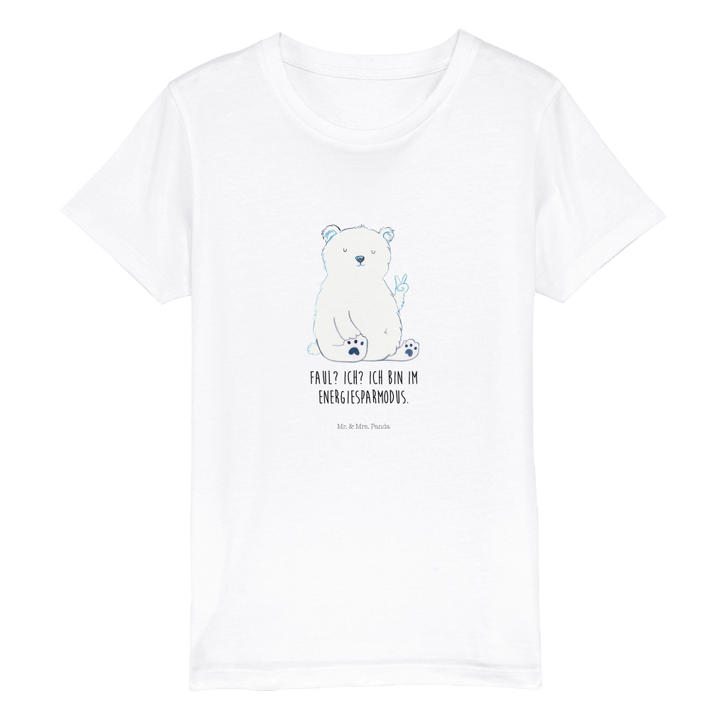 5-6 Jahre Kinder T-Shirt Eisbär Faul Bär, Teddy, Teddybär, Eisbär, Nordpol, Faul, Entspannen, Relaxen, Büro, Arbeit, Bürojob, Arbeitsplatz, Homeoffice