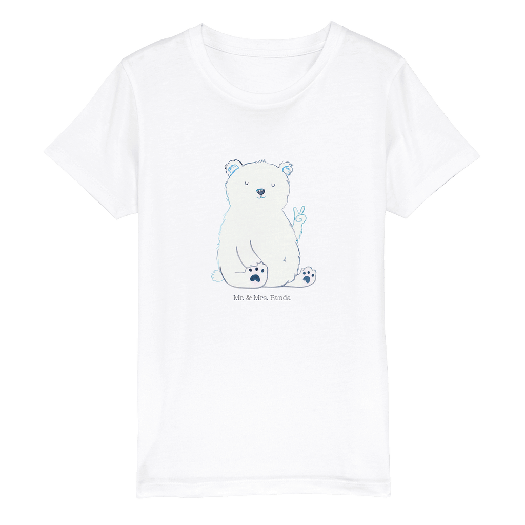 5-6 Jahre Kinder T-Shirt Eisbär Faul Bär, Teddy, Teddybär, Eisbär, Nordpol, Faul, Entspannen, Relaxen, Büro, Arbeit, Bürojob, Arbeitsplatz, Homeoffice