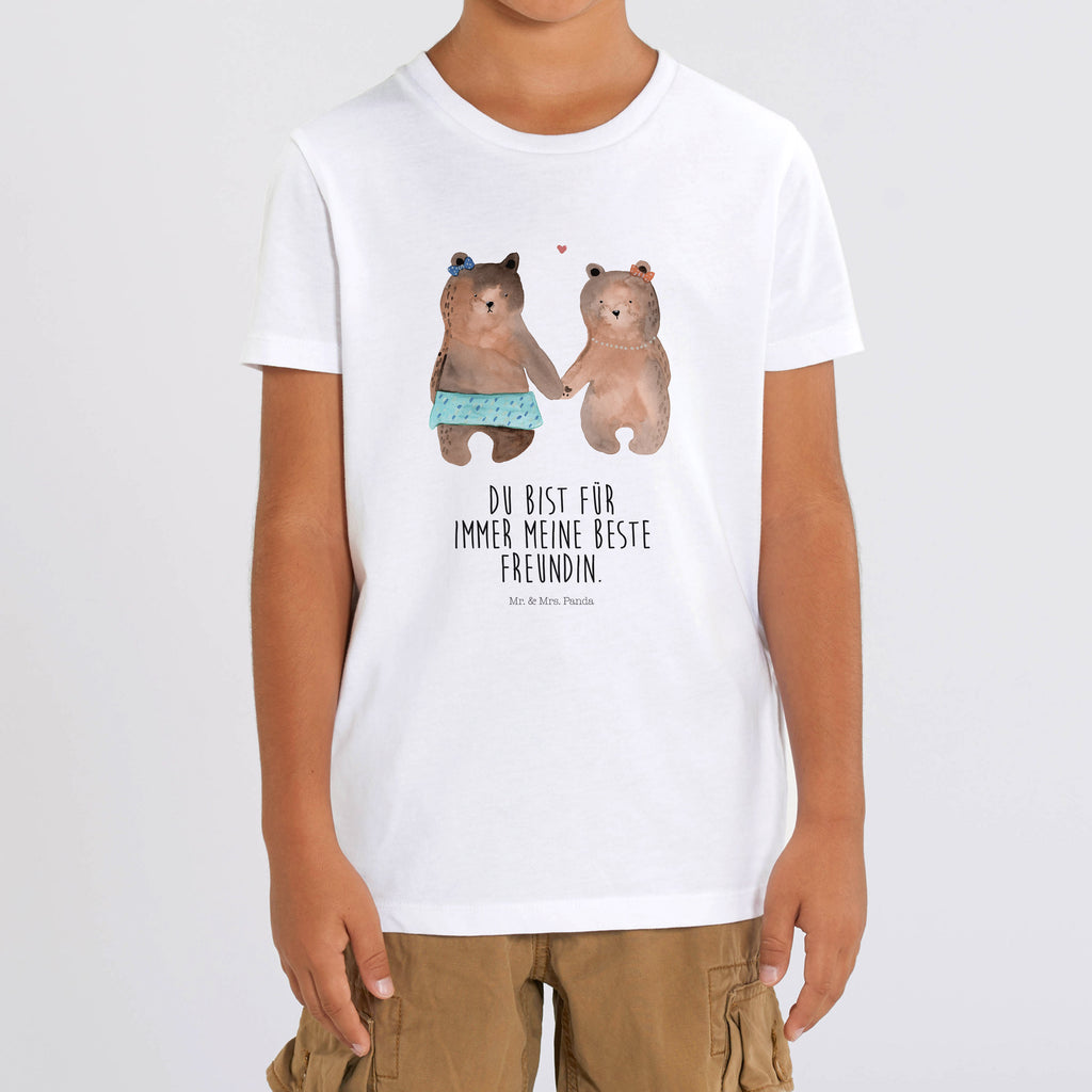 7-8 Jahre Kinder T-Shirt Bär Freundin Bär, Teddy, Teddybär, Bär Freundin Beste Freund Liebe Liebesbeweis Verliebt Kumpel Kumpeliene