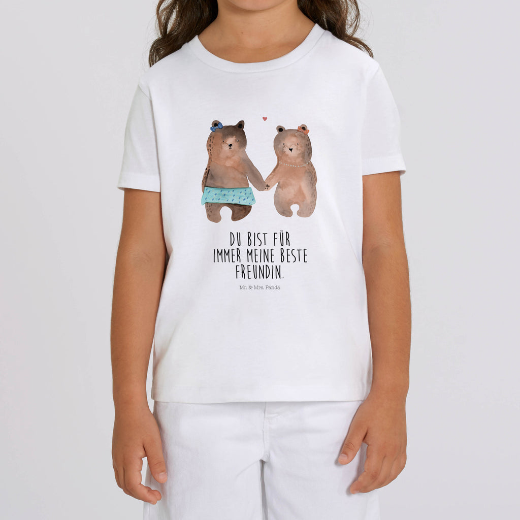 7-8 Jahre Kinder T-Shirt Bär Freundin Bär, Teddy, Teddybär, Bär Freundin Beste Freund Liebe Liebesbeweis Verliebt Kumpel Kumpeliene