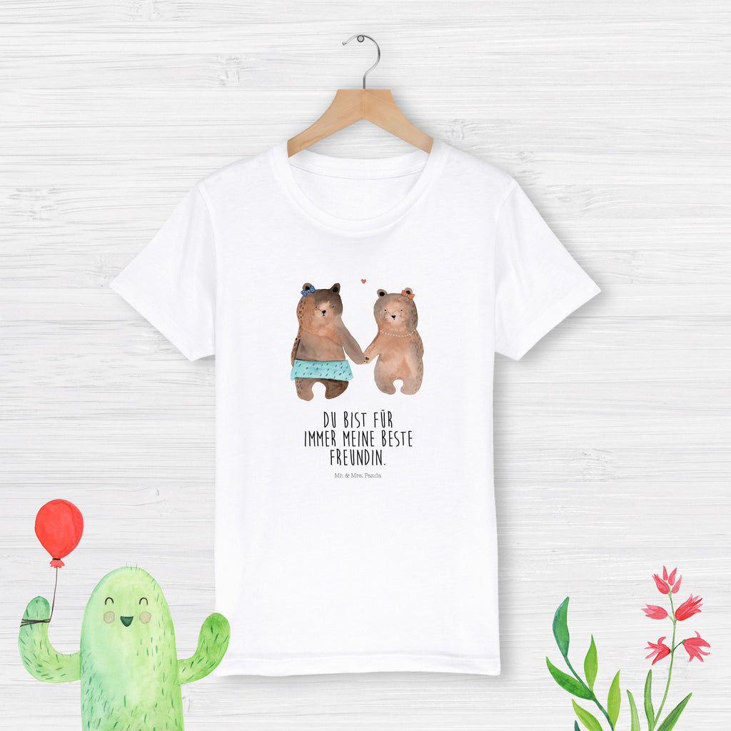 7-8 Jahre Kinder T-Shirt Bär Freundin Bär, Teddy, Teddybär, Bär Freundin Beste Freund Liebe Liebesbeweis Verliebt Kumpel Kumpeliene