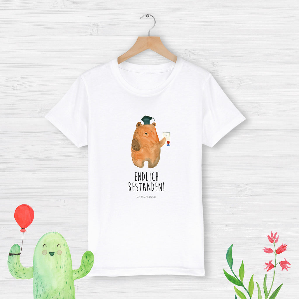 7-8 Jahre Kinder T-Shirt Prüfungsbär Bär, Teddy, Teddybär, Abitur, Prüfungen, Prüfung bestanden, Abschluss, Zeugnis, Abschlusszeugnis
