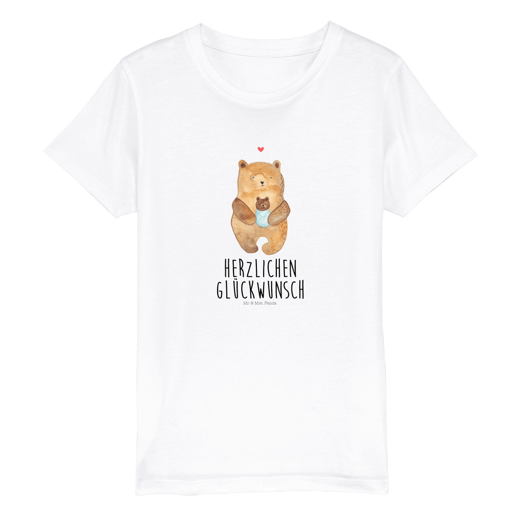 9-11 Jahre Kinder T-Shirt Bär mit Baby Bär, Teddy, Teddybär, Eltern, Mutter, Baby, Taufe, Geburt, Nichte, Neffe, Enkel, Enkelin, Täufling, Geburtstag, Glückwunsch
