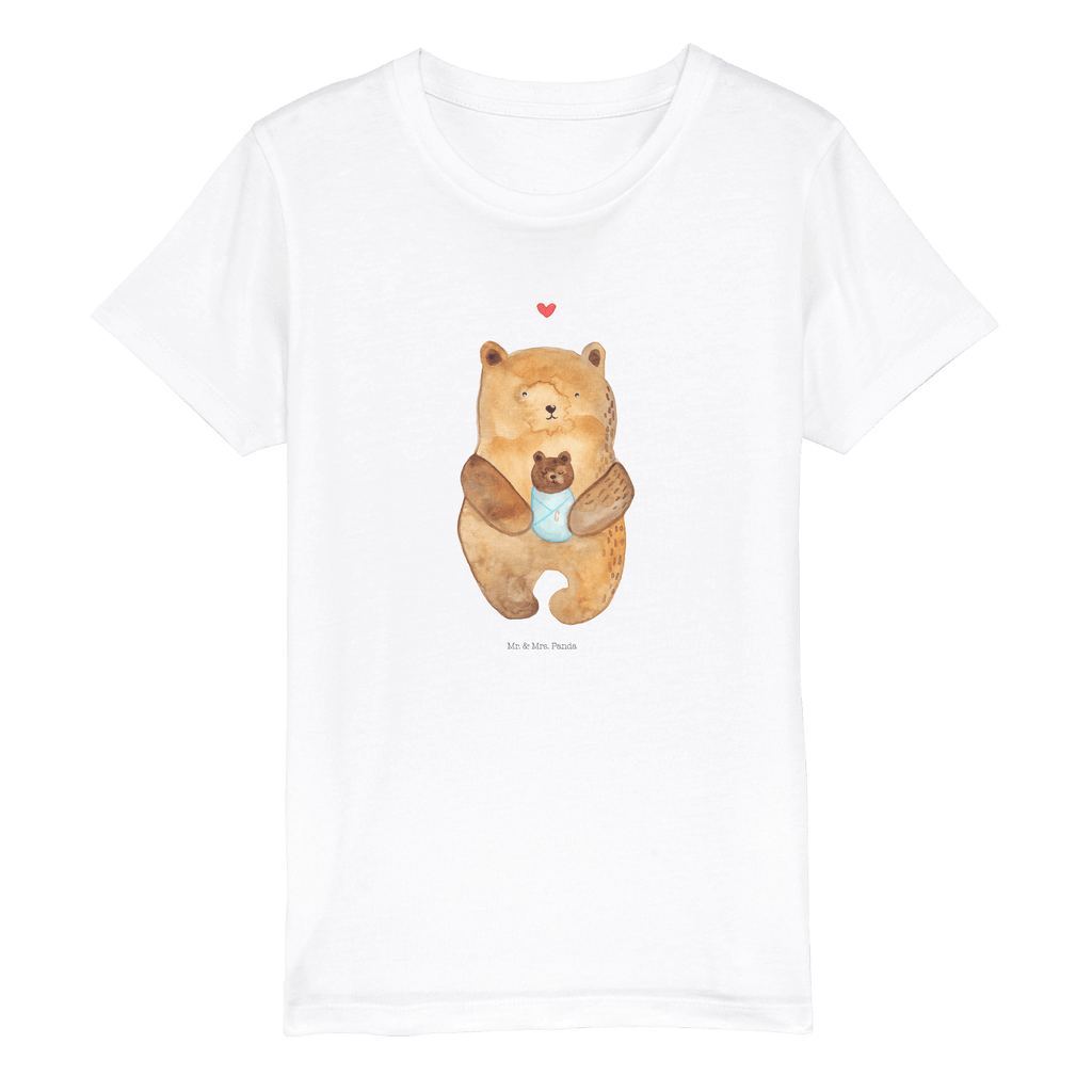 9-11 Jahre Kinder T-Shirt Bär mit Baby Bär, Teddy, Teddybär, Eltern, Mutter, Baby, Taufe, Geburt, Nichte, Neffe, Enkel, Enkelin, Täufling, Geburtstag, Glückwunsch