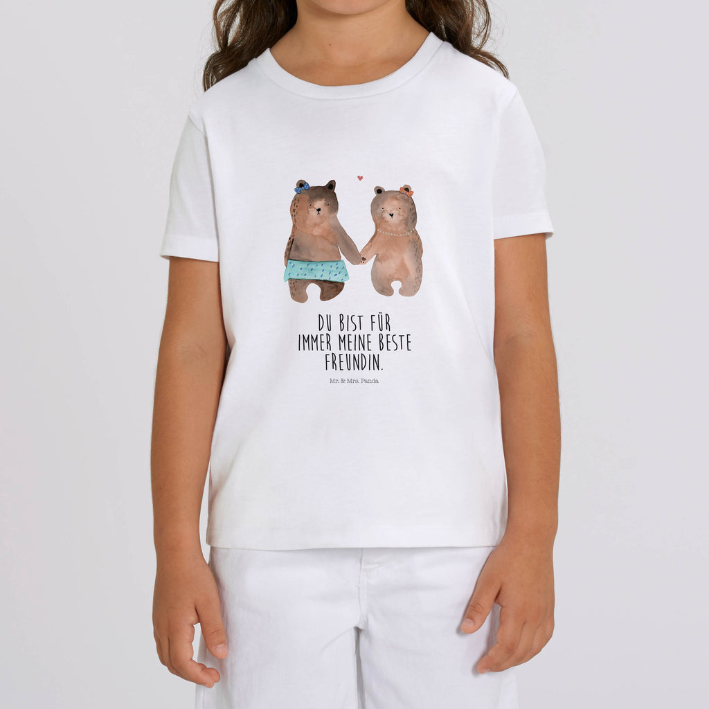 7-8 Jahre Kinder T-Shirt Bär Freundin Bär, Teddy, Teddybär, Bär Freundin Beste Freund Liebe Liebesbeweis Verliebt Kumpel Kumpeliene