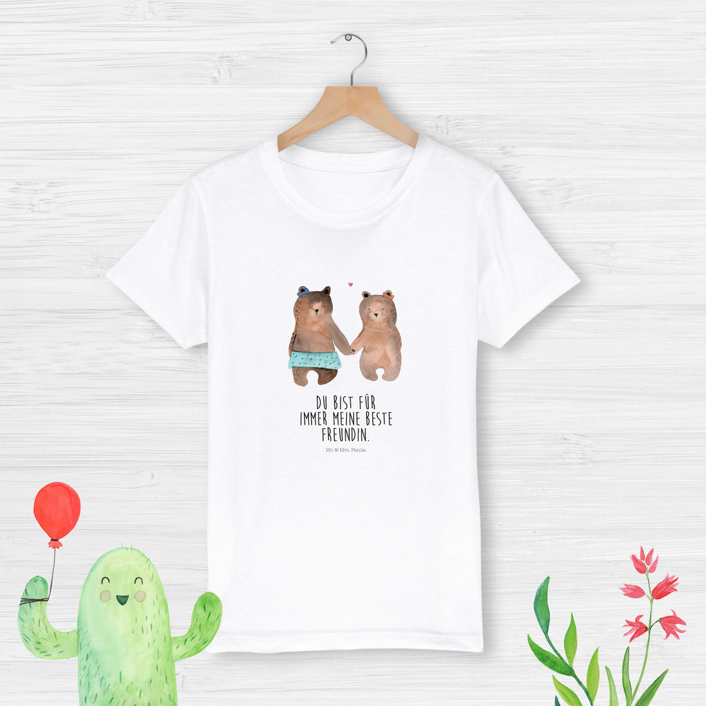 7-8 Jahre Kinder T-Shirt Bär Freundin Bär, Teddy, Teddybär, Bär Freundin Beste Freund Liebe Liebesbeweis Verliebt Kumpel Kumpeliene
