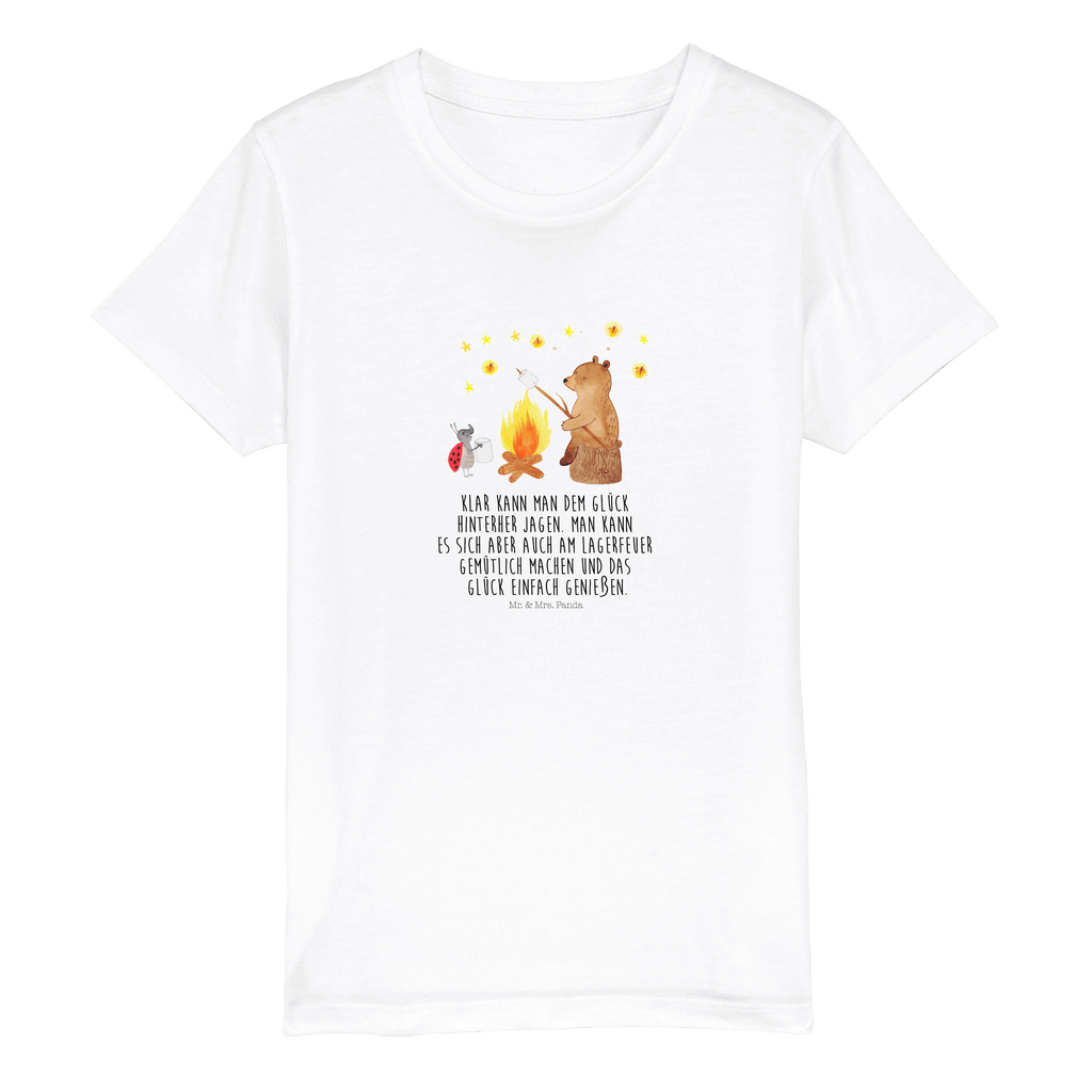 12-14 Jahre Kinder T-Shirt Bär & Marienkäfer Lagerfeuer Bär, Teddy, Teddybär, Lagerfeuer