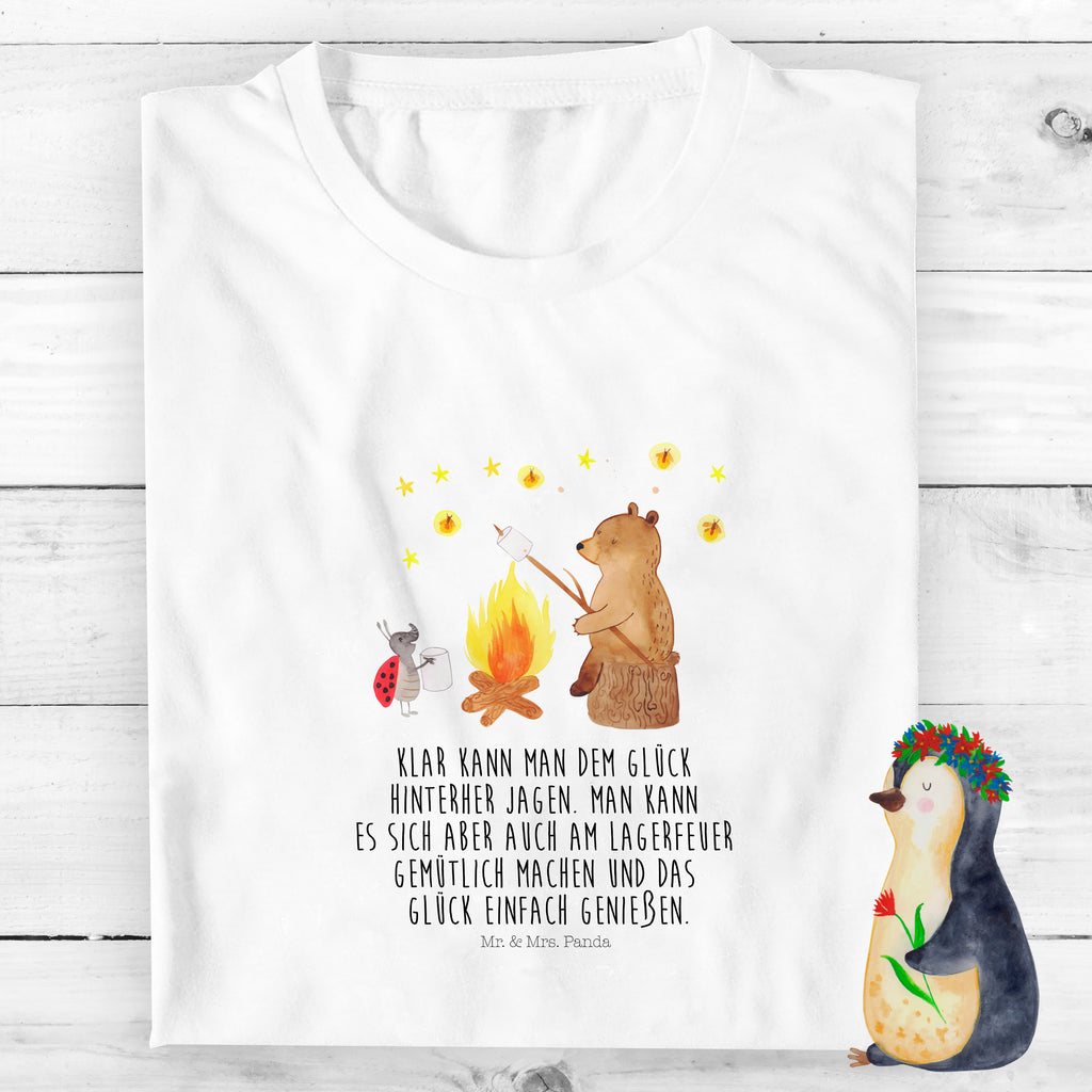 12-14 Jahre Kinder T-Shirt Bär & Marienkäfer Lagerfeuer Bär, Teddy, Teddybär, Lagerfeuer