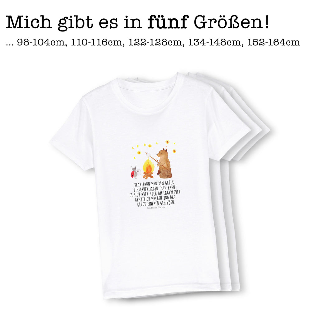 12-14 Jahre Kinder T-Shirt Bär & Marienkäfer Lagerfeuer Bär, Teddy, Teddybär, Lagerfeuer