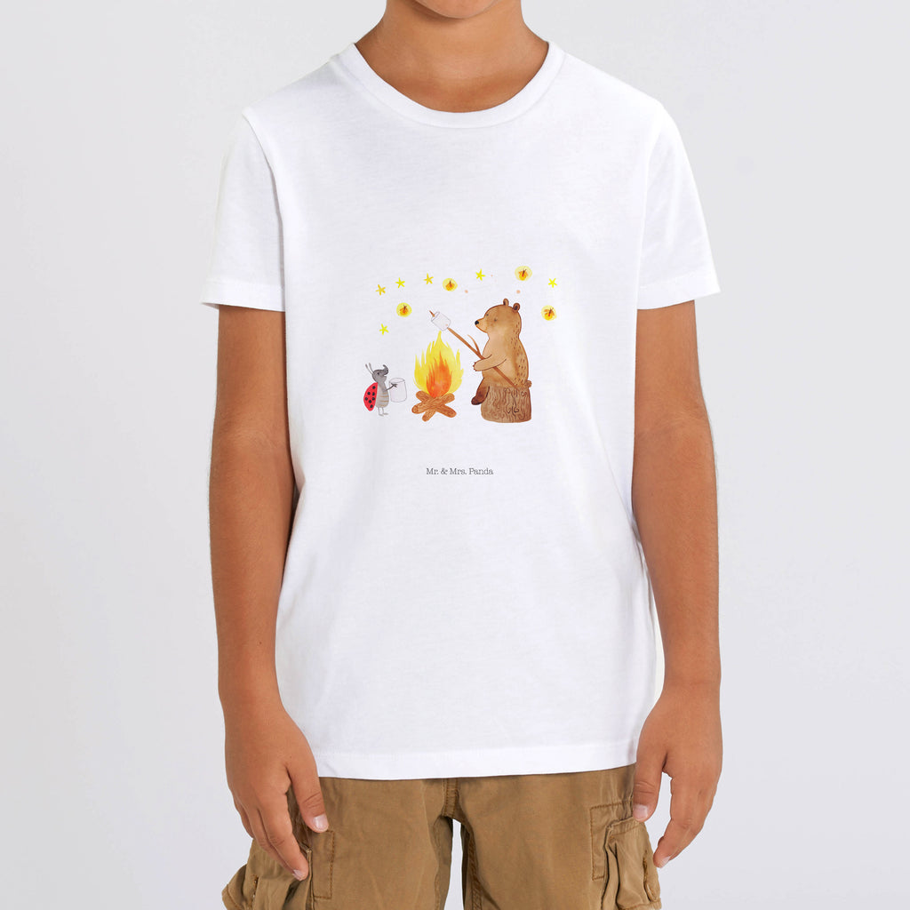 12-14 Jahre Kinder T-Shirt Bär & Marienkäfer Lagerfeuer Bär, Teddy, Teddybär, Lagerfeuer