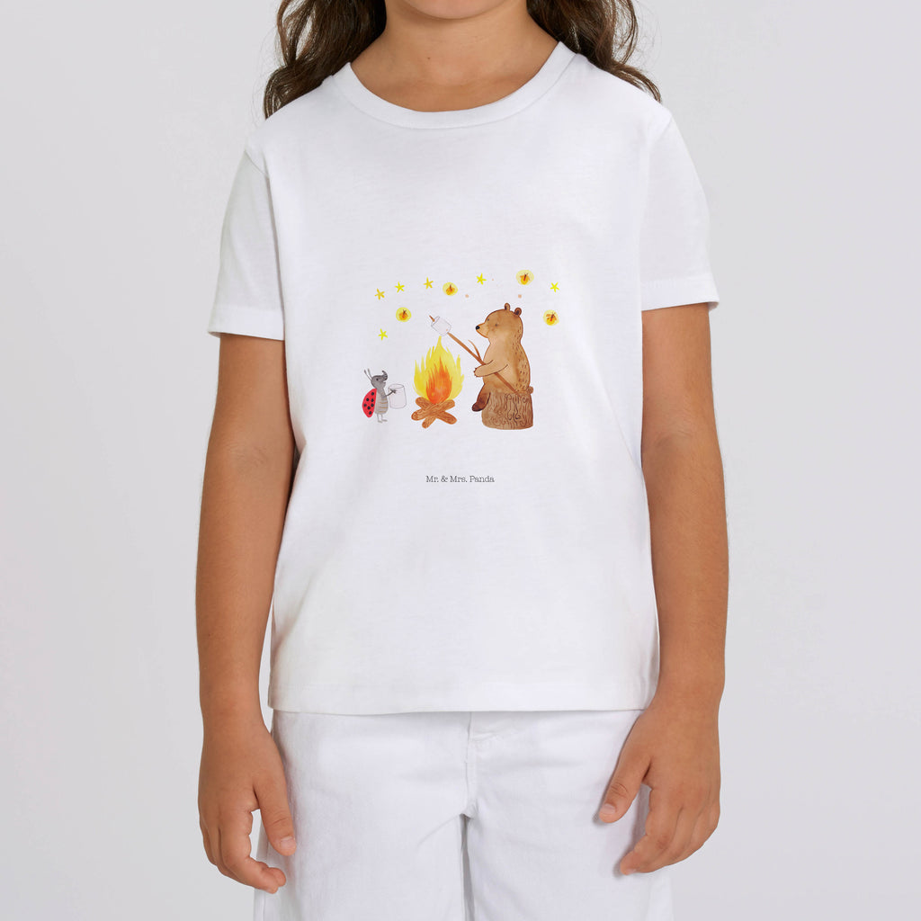 12-14 Jahre Kinder T-Shirt Bär & Marienkäfer Lagerfeuer Bär, Teddy, Teddybär, Lagerfeuer