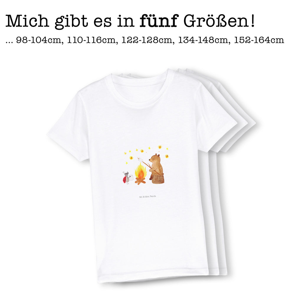 12-14 Jahre Kinder T-Shirt Bär & Marienkäfer Lagerfeuer Bär, Teddy, Teddybär, Lagerfeuer