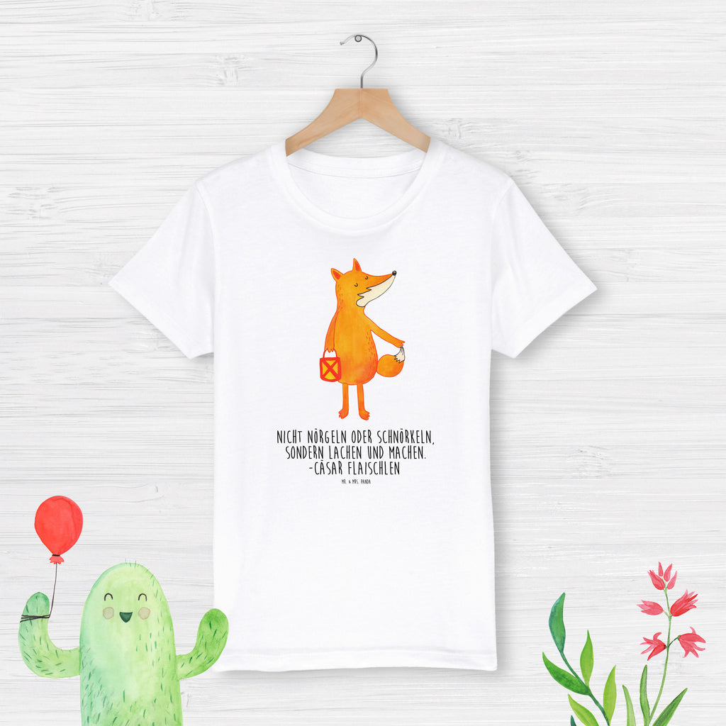 7-8 Jahre Kinder T-Shirt Fuchs Laterne Fuchs, Füchse, Spruch trösten, Liebeskummer Spruch, Laterne, Sankt Martin, Laternenumzug, Aufmuntern, Cäsar Otto Hugo Flaischlen