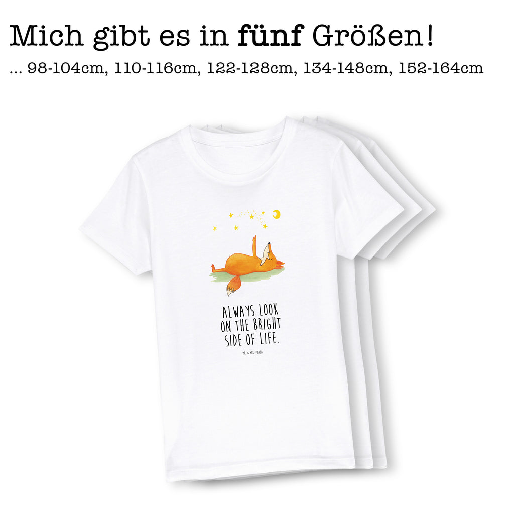 9-11 Jahre Kinder T-Shirt Fuchs Sterne Fuchs, Füchse, tröstende Worte, Spruch positiv, Spruch schön, Romantik, Always Look on the Bright Side of Life