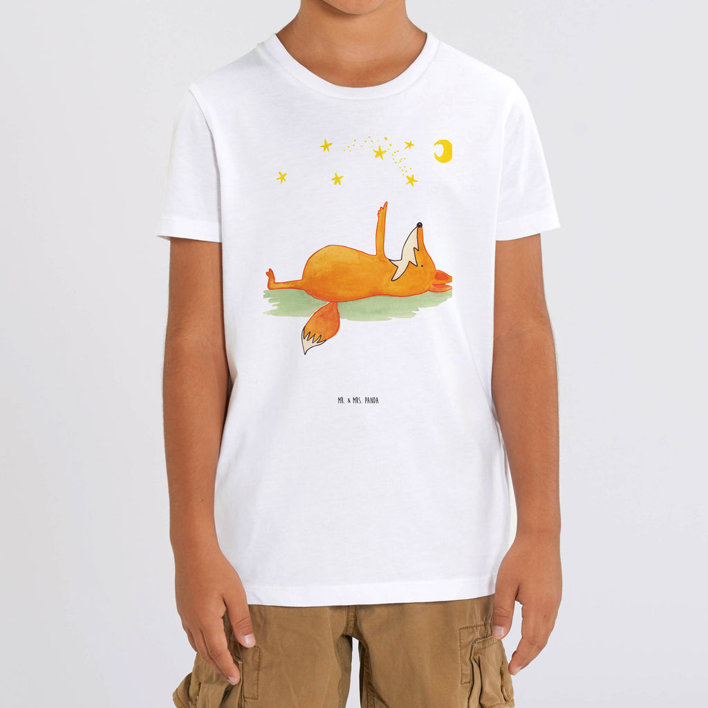 9-11 Jahre Kinder T-Shirt Fuchs Sterne Fuchs, Füchse, tröstende Worte, Spruch positiv, Spruch schön, Romantik, Always Look on the Bright Side of Life