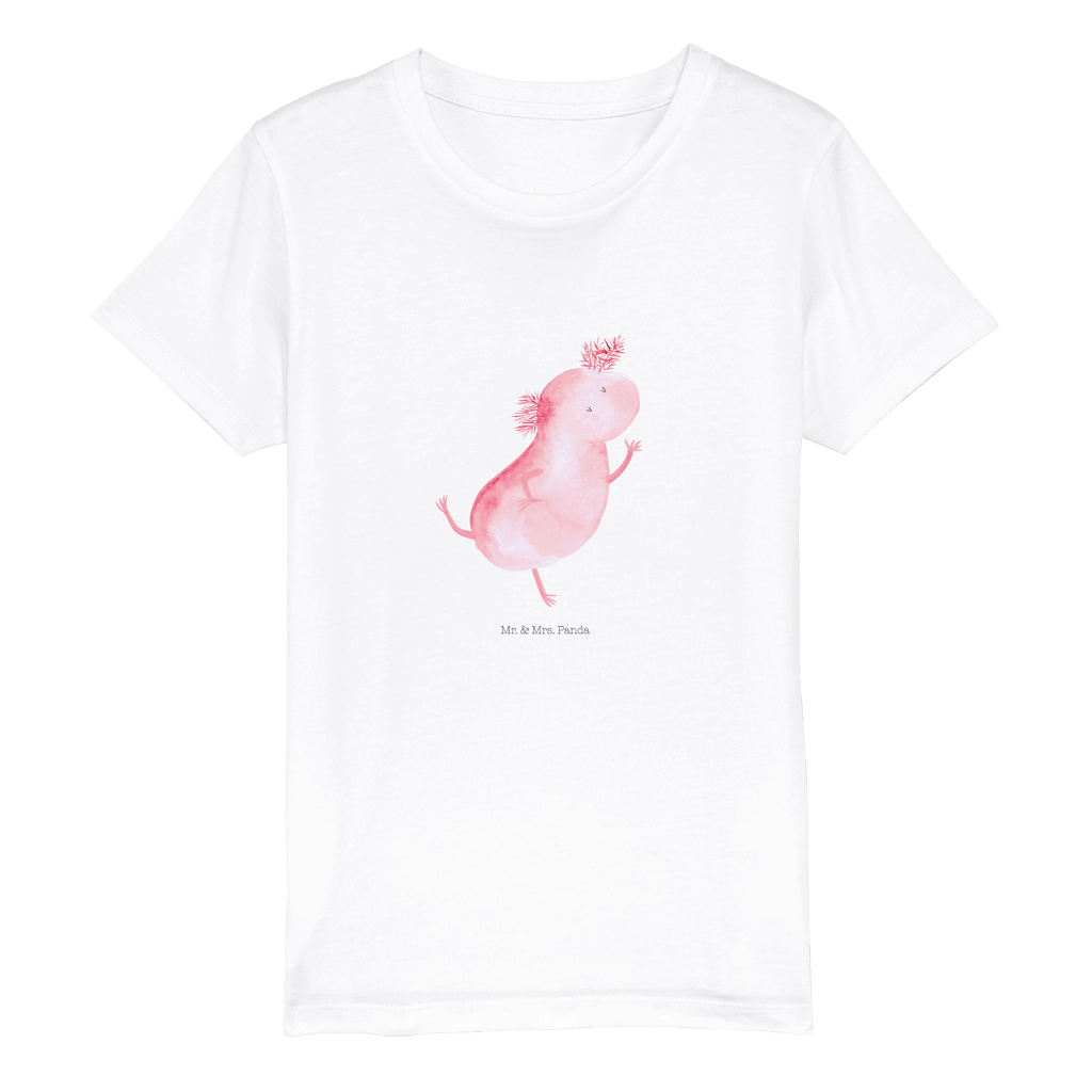 3-4 Jahre Kinder T-Shirt Axolotl tanzt Axolotl, Molch, Axolot, Schwanzlurch, Lurch, Lurche, Dachschaden, Sterne, verrückt, Freundin, beste Freundin