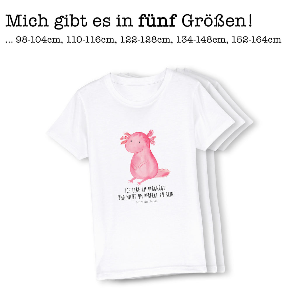 9-11 Jahre Kinder T-Shirt Axolotl Axolotl, Molch, Axolot, vergnügt, fröhlich, zufrieden, Lebensstil, Weisheit, Lebensweisheit, Liebe, Freundin