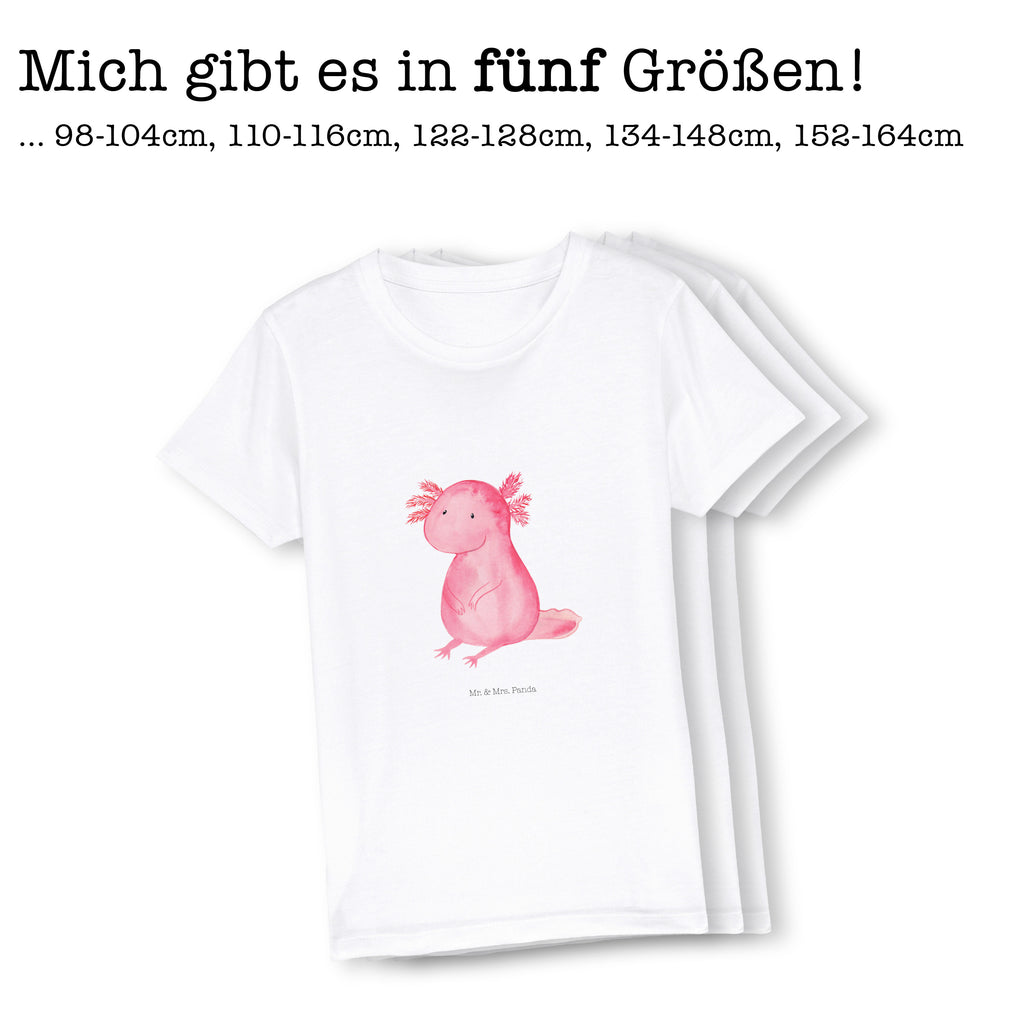 9-11 Jahre Kinder T-Shirt Axolotl Axolotl, Molch, Axolot, vergnügt, fröhlich, zufrieden, Lebensstil, Weisheit, Lebensweisheit, Liebe, Freundin