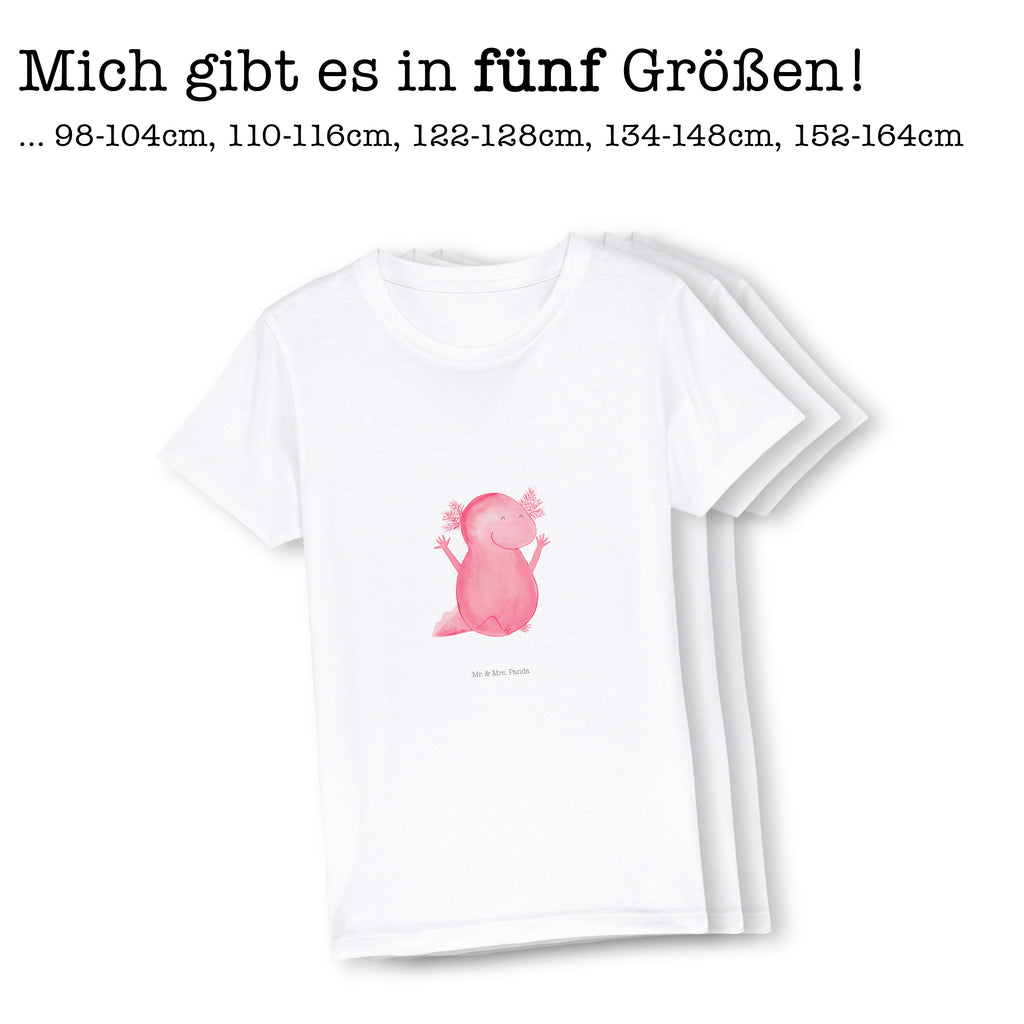 12-14 Jahre Kinder T-Shirt Axolotl Hurra Axolotl, Molch, Axolot, Schwanzlurch, Lurch, Lurche, fröhlich, Spaß, Freude, Motivation, Zufriedenheit