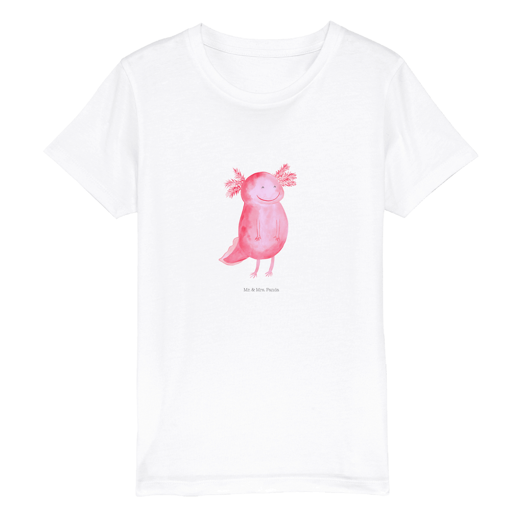 12-14 Jahre Kinder T-Shirt Axolotl glücklich Axolotl, Molch, Axolot, Schwanzlurch, Lurch, Lurche, Motivation, gute Laune