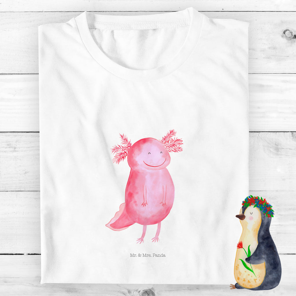 12-14 Jahre Kinder T-Shirt Axolotl glücklich Axolotl, Molch, Axolot, Schwanzlurch, Lurch, Lurche, Motivation, gute Laune