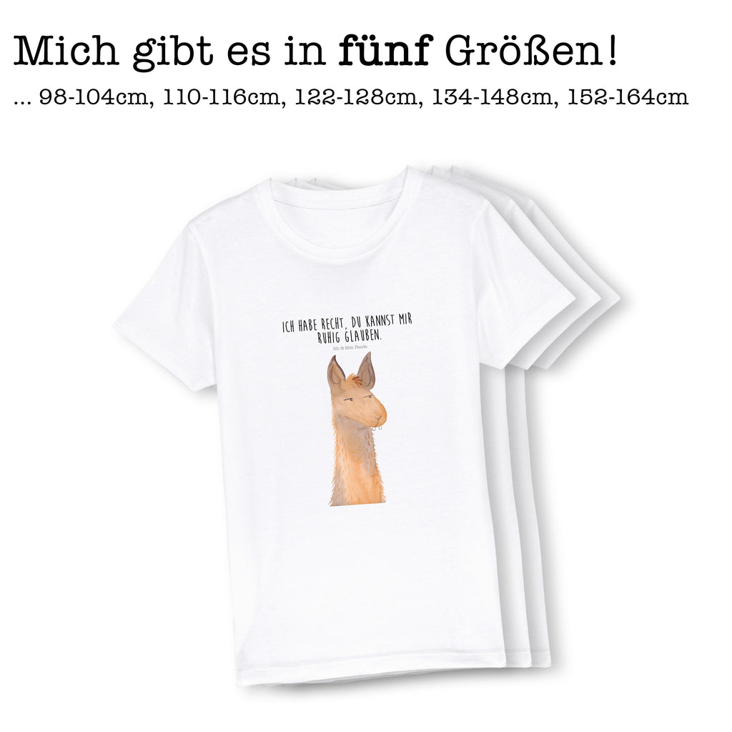 7-8 Jahre Kinder T-Shirt Lamakopf genervt Lama, Alpaka, Lamas, Recht haben, genervt sein, Freundin, beste Freundin, Partnerin, Büro, Büroalltag, Chef, Chefin, Azubi