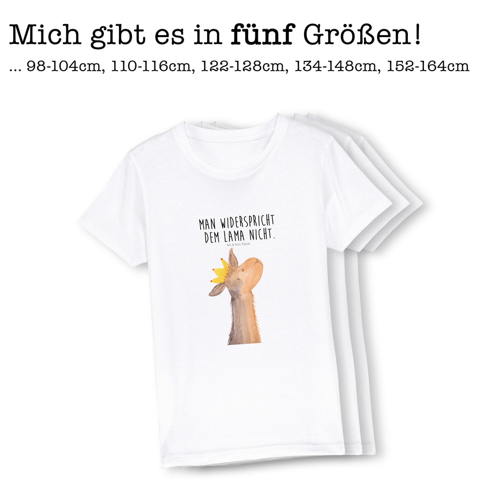 7-8 Jahre Kinder T-Shirt Lamakopf König Lama, Alpaka, Lamas, König, Königin, Freundin, Mama, Papa, Büro Kollege, Kollegin, Chef, Vorgesetzter, Abi, Abitur